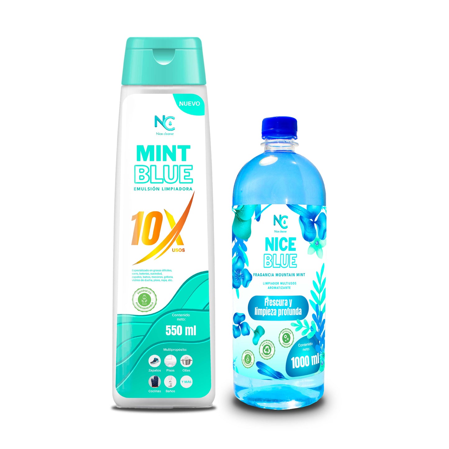 Duo - MINT BLUE 10X y NICE BLUE