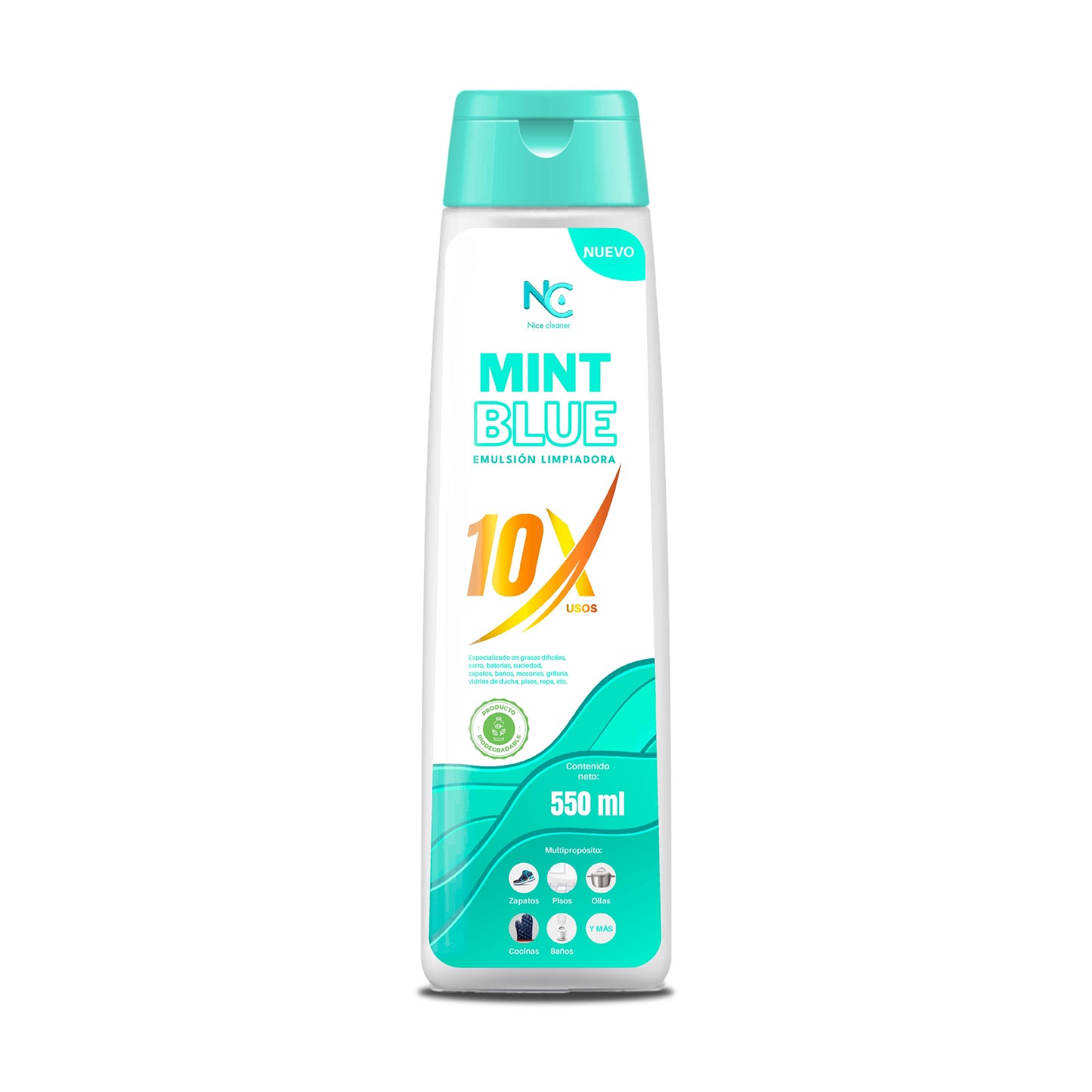 MINT BLUE 10X, Emulsión Limpiadora