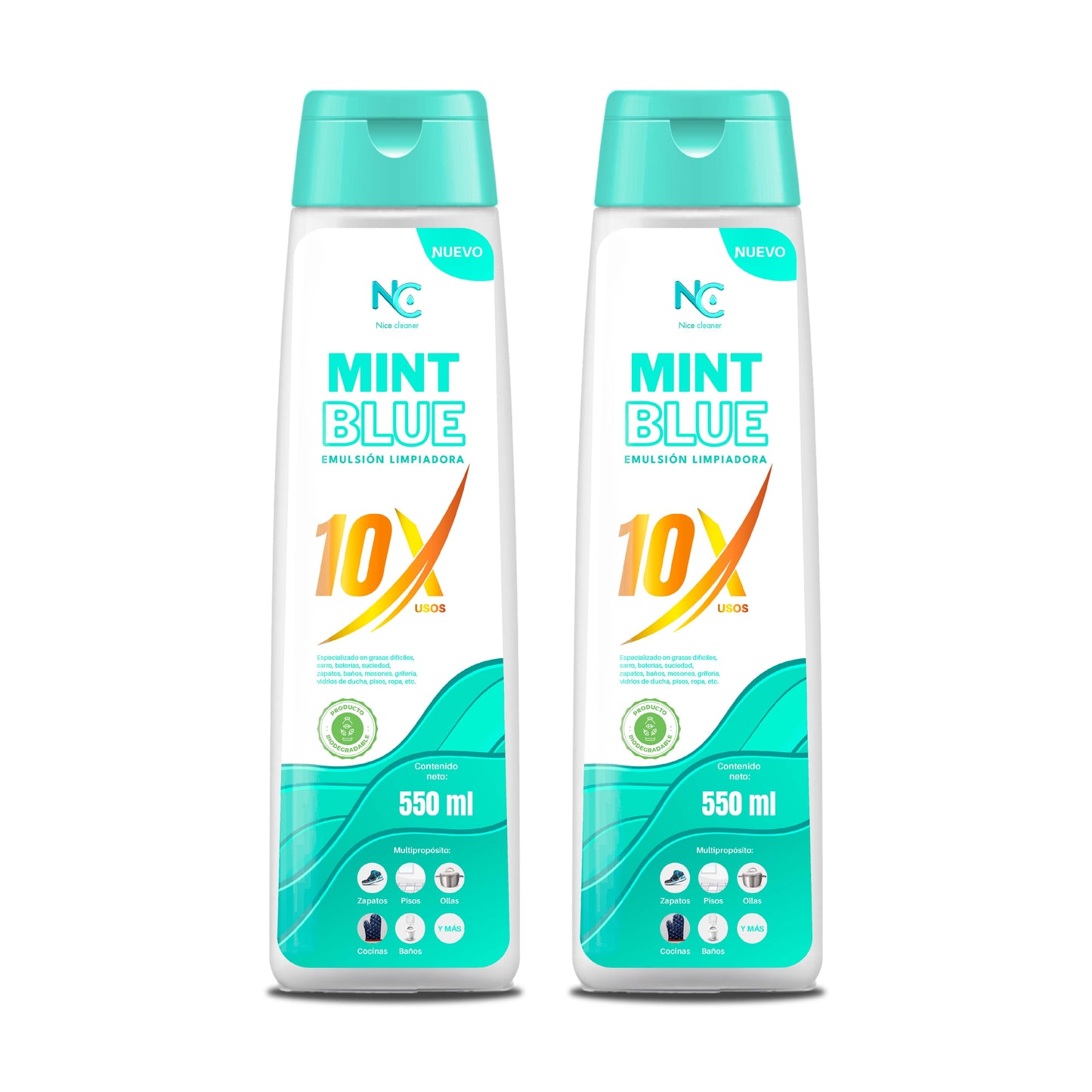 MINT BLUE 10X, Emulsión Limpiadora